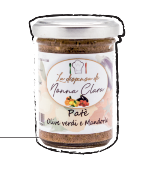 Paté di olive verdi e mandorle (1 vasetto da 90g)