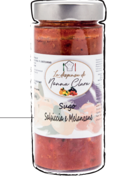 Ragù salsiccia e melanzane (1 vasetto da 300g)