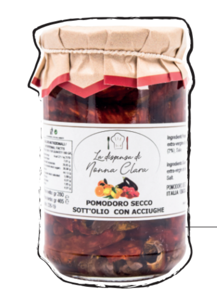 Pomodoro secco sott'olio con acciughe (1 vasetto da 280g)
